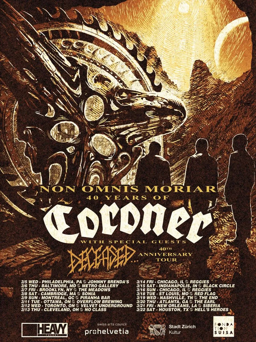 Coroner Velvet Underground at Velvet Underground on 12 Mar 2025.