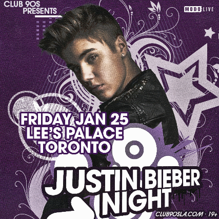 Justin Bieber Night Lee's Palace at Lee's Palace on 25 Jan 2025.