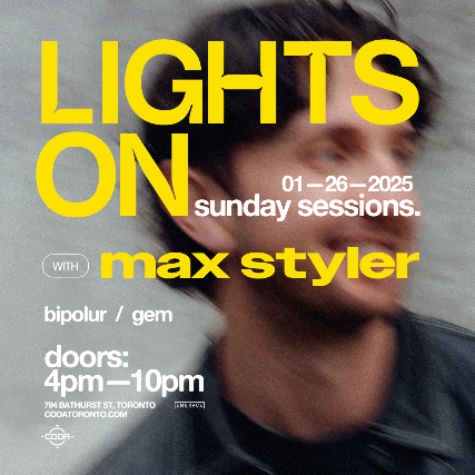 LIGHTS ON: Max Styler CODA at CODA on 26 Jan 2025.