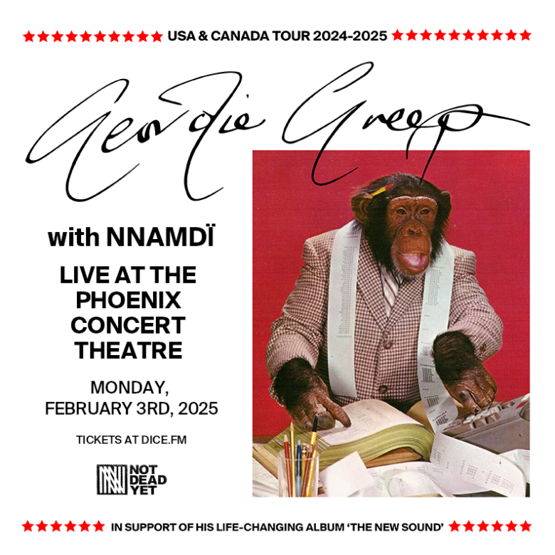 MOVED TO PHOENIX CONCERT THEATRE Geordie Greep Phoenix Concert at Phoenix Concert on 03 Feb 2025.
